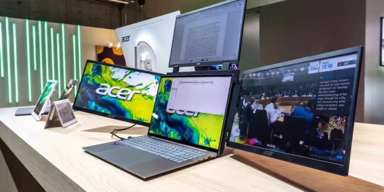 Chcę tę przystawkę z trzema ekranami. Acer odleciał ze sprzętami i dobrze