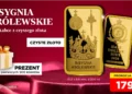 Polskie insygnia królewskie na sztabce z czystego złota tylko za 179 zł