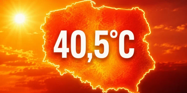 Pękła historyczna bariera. W Polsce odnotowano 40,5 stopnia C, padł absolutny rekord ciepła