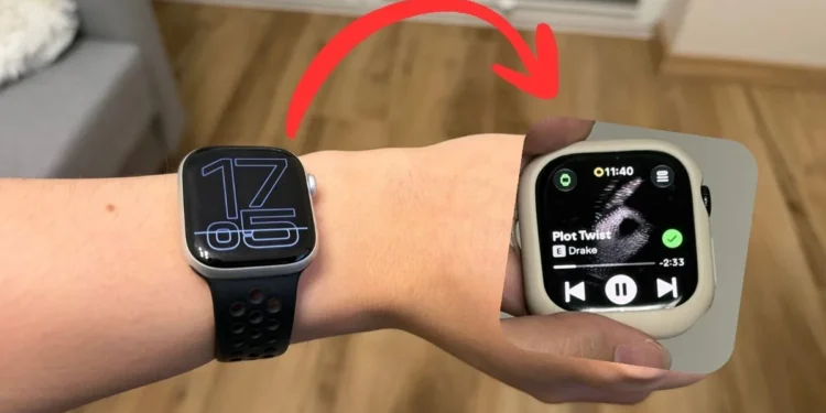 Dziwna moda z Apple Watchem. Zdejmują paski, noszą zegarki w inny sposób