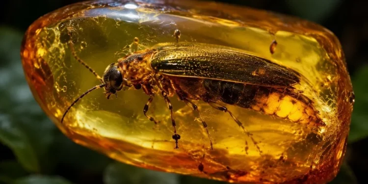 Dinozaury żyły w świetle świetlików. Bursztyn to udowodnił