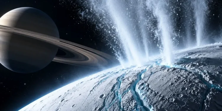 Enceladus wyrzuca ocean w kosmos. Tak pomaga nam szukać życia