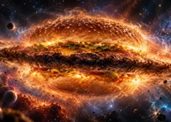 Kosmiczny hamburger skrywa rodzącego się olbrzyma. Zdradziła go siarka
