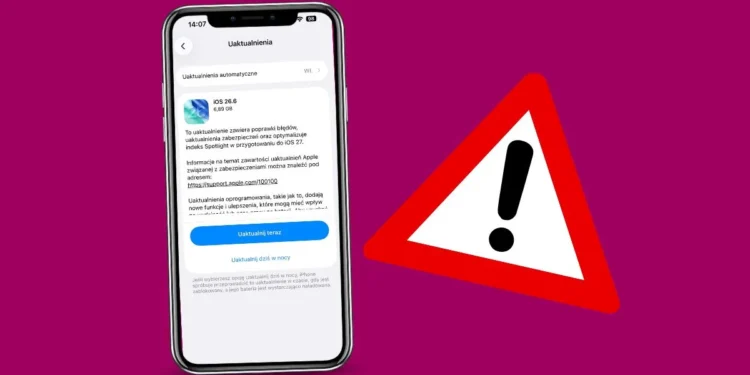 Biorę telefon i pobieram iOS 26.6. Nawet się nie zastanawiam