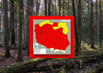 Niemal cała Polska na czerwono. Zagrożenie jak w środku lata