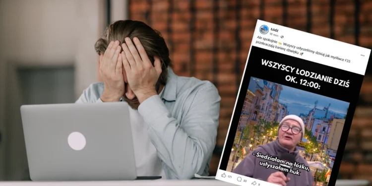 Całe miasto się przestraszyło huków, a profil Łodzi stroi sobie żarty. Gdzie my żyjemy