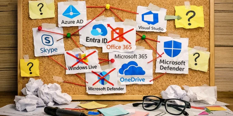 Nikt już nie nadąża za markami Microsoftu. Jeden śmiałek spróbował to ogarnąć