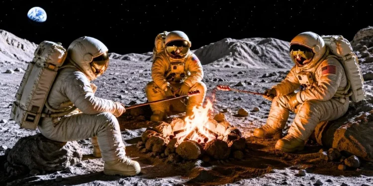 Rozpalą ognisko na Księżycu. Nie chodzi o pieczenie kiełbasek