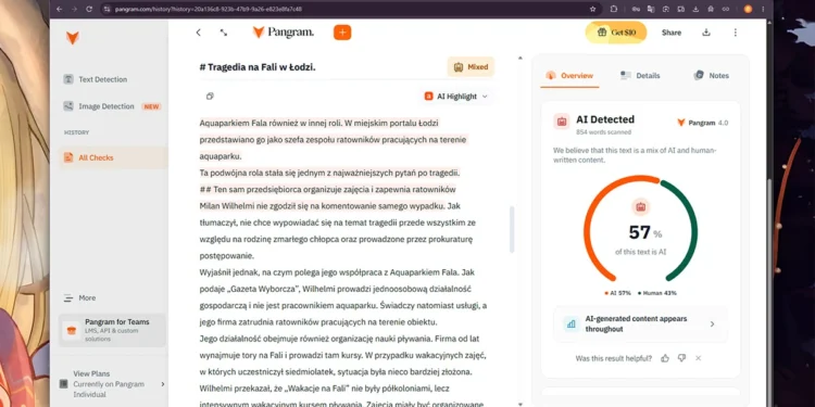 Sprawdziłam wykrywacz AI, który zachwycił internet. Czy można na nim polegać?