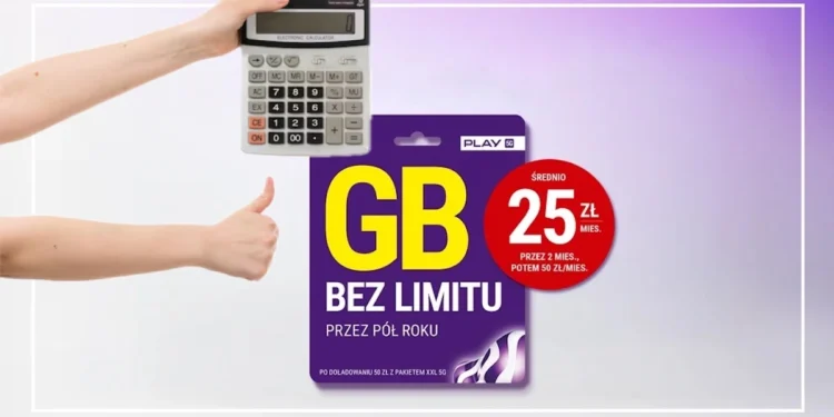 Play na kartę wyłącza limity GB na pół roku. No i to jest konkret oferta