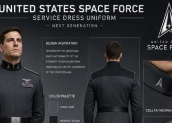 Trump pokazał nowe mundury Sił Kosmicznych i się zaczęło. „Miks Star Wars i Star Treka”