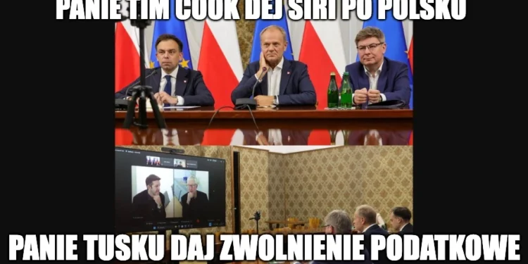 Donald Tusk rozmawiał z szefem Apple. Prosił o polską Siri