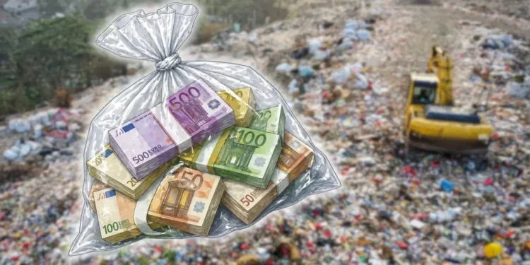 Wyrzucił worek z kasą na śmieci. Musiał nurkować w odpadkach