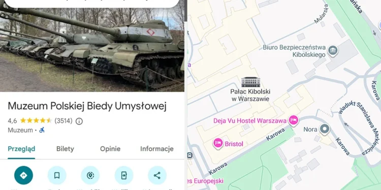 Zdemolowali Warszawę w Mapach Google. „Pałac Kibolski” to pikuś przy innych nazwach