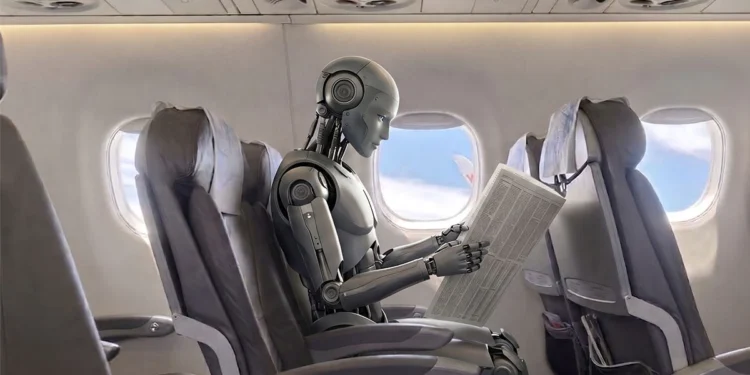 Robot pasażerem samolotu? Pierwsze linie lotnicze mówią, co o tym sądzą