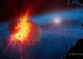 Tak wyglądają skutki zderzenia planet. Kosmiczne pobojowisko